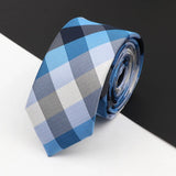 ZONFAZ Slim Plaid Silk Neckties