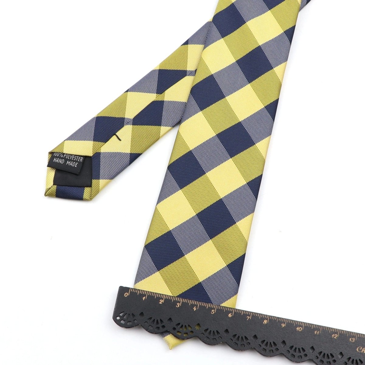 ZONFAZ Slim Plaid Silk Neckties