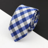 ZONFAZ Slim Plaid Silk Neckties