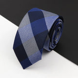 ZONFAZ Slim Plaid Silk Neckties