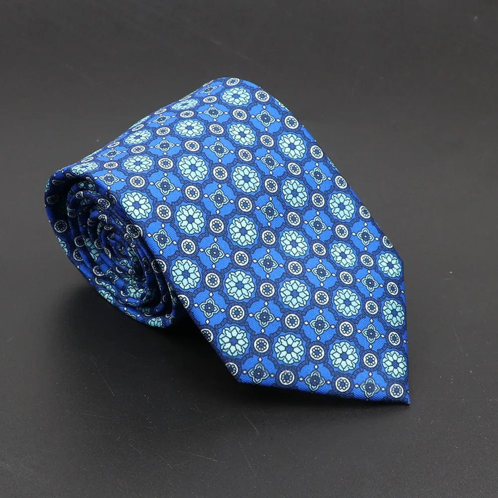 ZONFAZ Soft Bohemian Silk Ties Men's Fashion Polka Dot Necktie