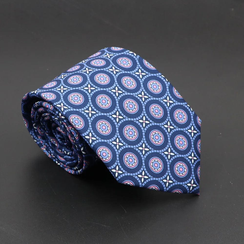 ZONFAZ Soft Bohemian Silk Ties Men's Fashion Polka Dot Necktie