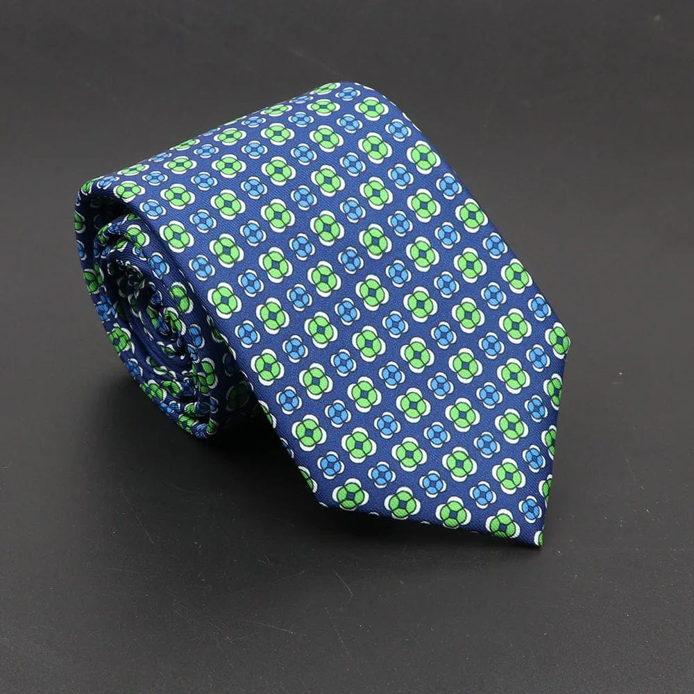 ZONFAZ Soft Bohemian Silk Ties Men's Fashion Polka Dot Necktie