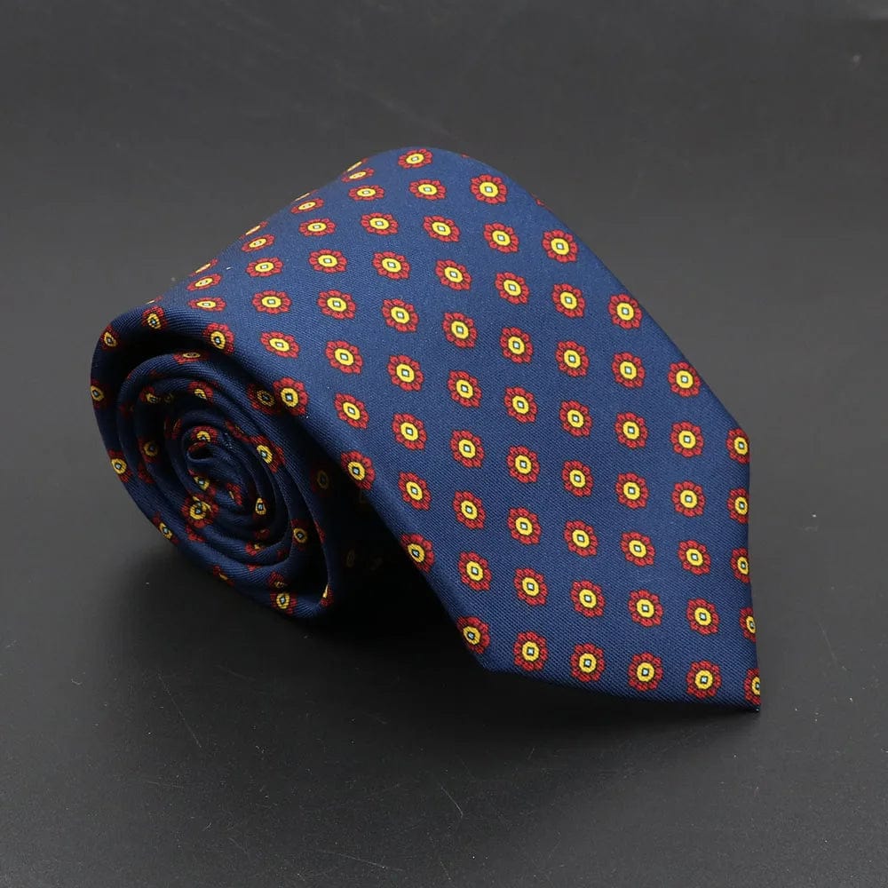 ZONFAZ Soft Bohemian Silk Ties Men's Fashion Polka Dot Necktie