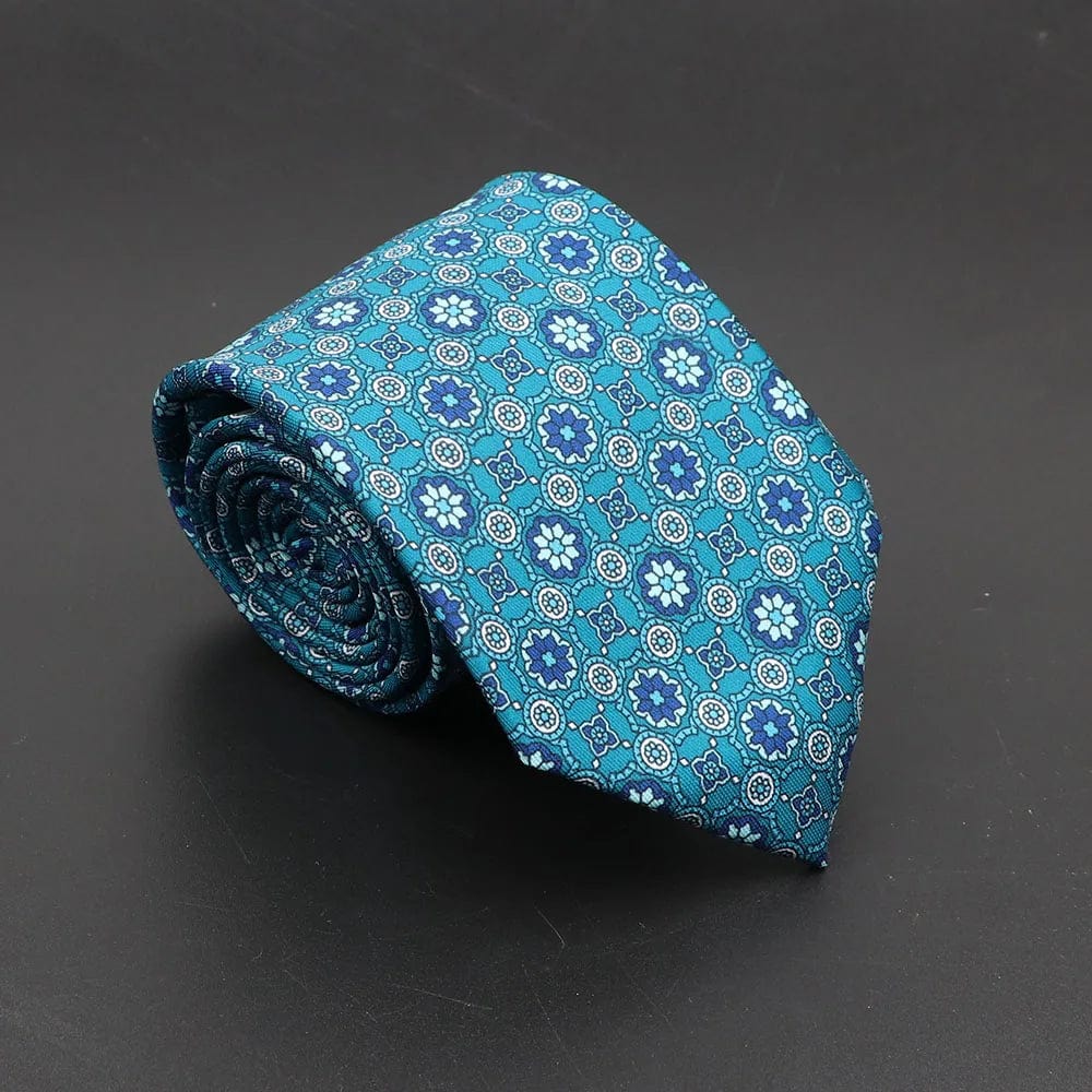 ZONFAZ Soft Bohemian Silk Ties Men's Fashion Polka Dot Necktie