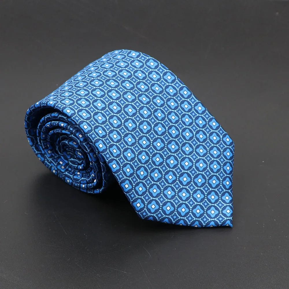 ZONFAZ Soft Bohemian Silk Ties Men's Fashion Polka Dot Necktie