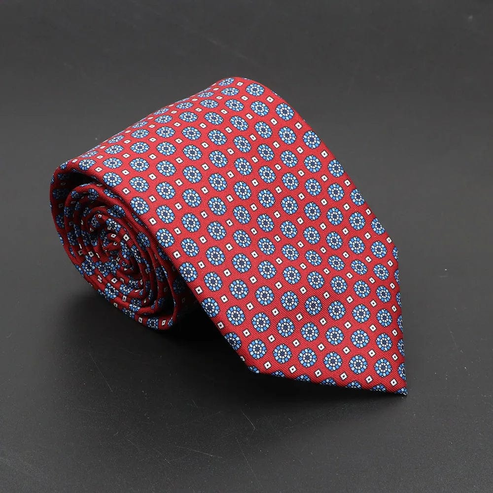 ZONFAZ Soft Bohemian Silk Ties Men's Fashion Polka Dot Necktie