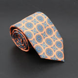 ZONFAZ Soft Bohemian Silk Ties Men's Fashion Polka Dot Necktie