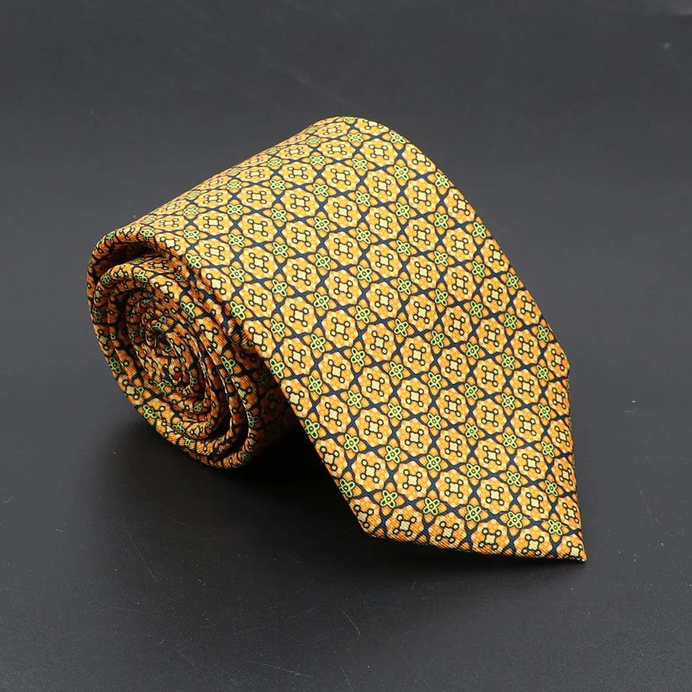 ZONFAZ Soft Bohemian Silk Ties Men's Fashion Polka Dot Necktie