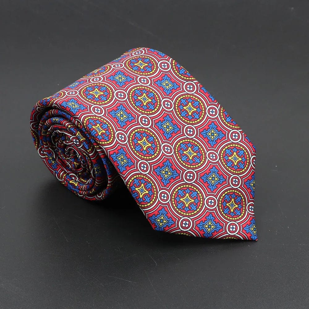 ZONFAZ Soft Bohemian Silk Ties Men's Fashion Polka Dot Necktie