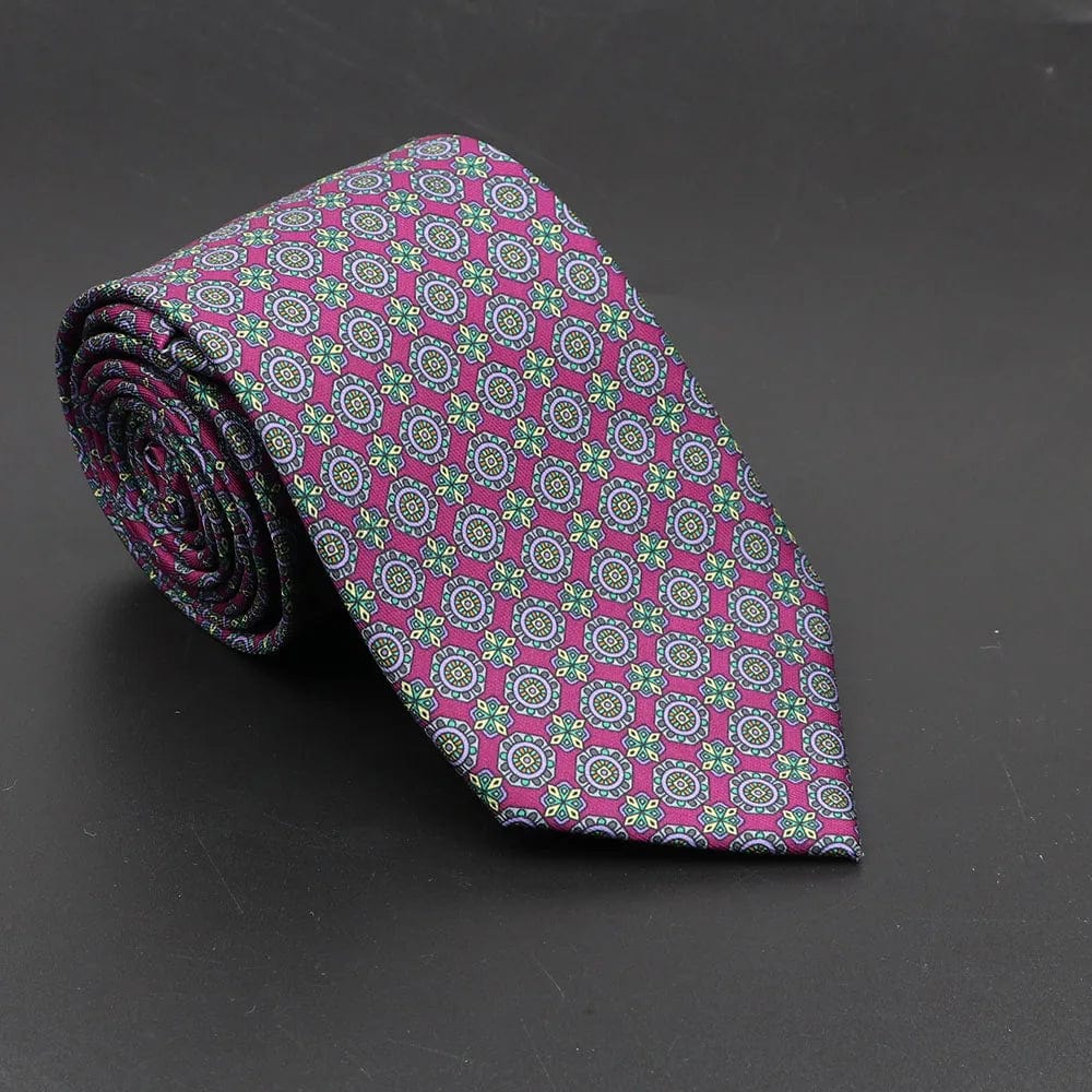 ZONFAZ Soft Bohemian Silk Ties Men's Fashion Polka Dot Necktie