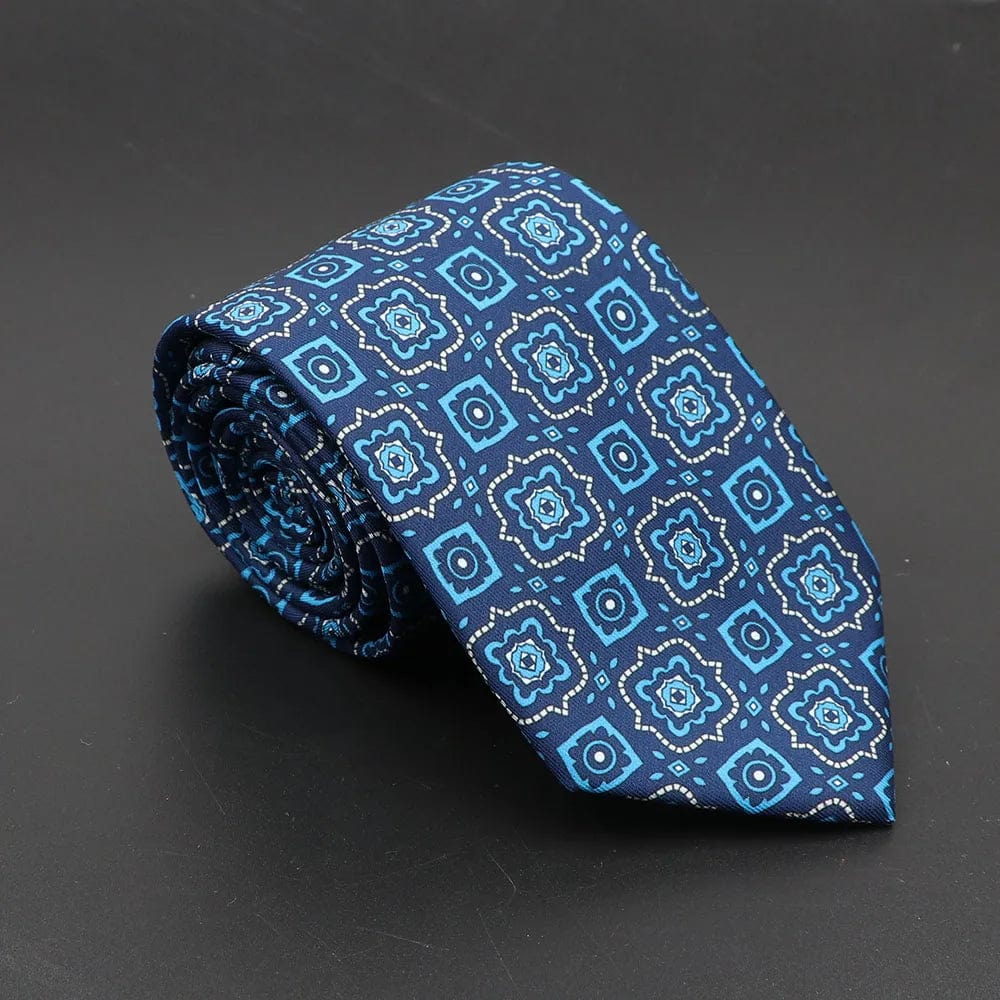 ZONFAZ Soft Bohemian Silk Ties Men's Fashion Polka Dot Necktie