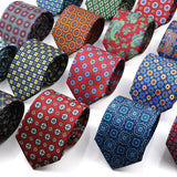 ZONFAZ Soft Bohemian Silk Ties Men's Fashion Polka Dot Necktie