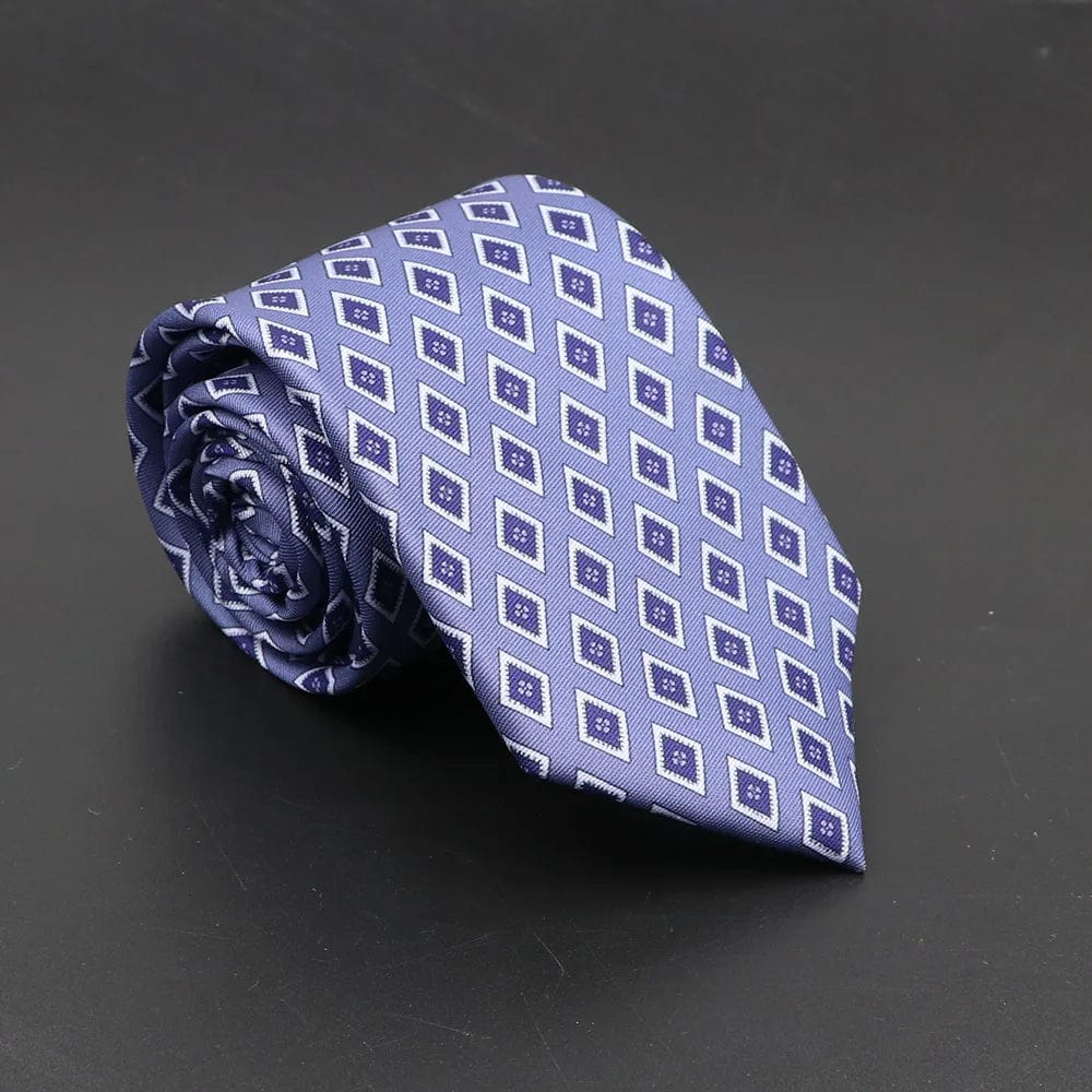 ZONFAZ Soft Bohemian Silk Ties Men's Fashion Polka Dot Necktie