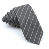 ZONFAZ Soft Cotton Plaid Striped Ties For Men Women Skinny Causal Suits Ties