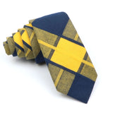 ZONFAZ Soft Cotton Plaid Striped Ties For Men Women Skinny Causal Suits Ties