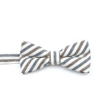 ZONFAZ Soft Cotton Striped Rainbow Bowtie