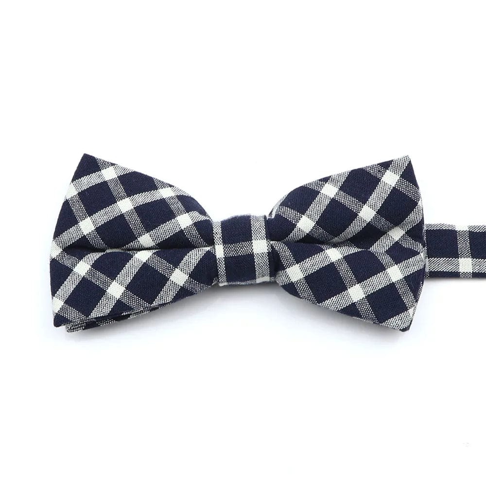 ZONFAZ Soft Cotton Striped Rainbow Bowtie