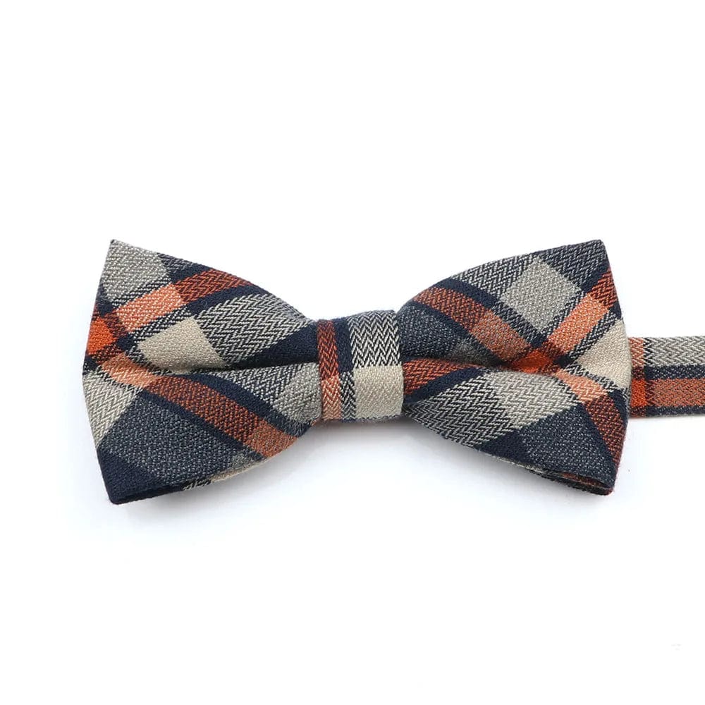 ZONFAZ Soft Cotton Striped Rainbow Bowtie