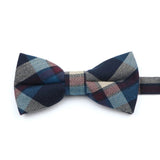 ZONFAZ Soft Cotton Striped Rainbow Bowtie