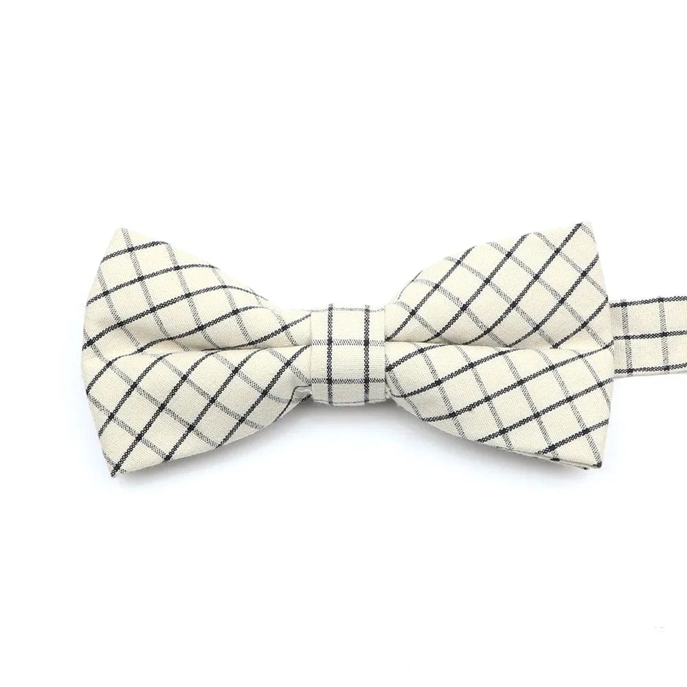 ZONFAZ Soft Cotton Striped Rainbow Bowtie