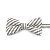 ZONFAZ Soft Cotton Striped Rainbow Bowtie