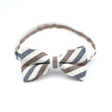 ZONFAZ Soft Cotton Striped Rainbow Bowtie