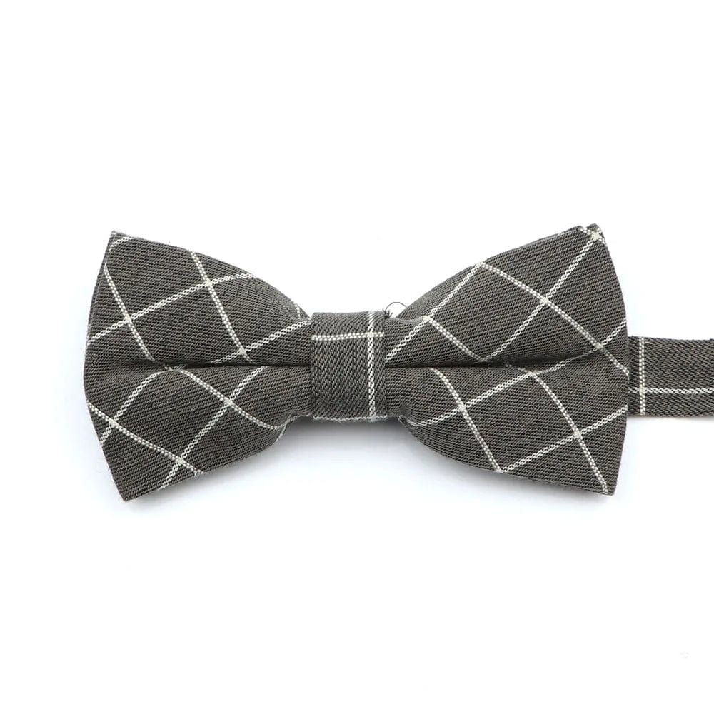 ZONFAZ Soft Cotton Striped Rainbow Bowtie