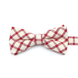 ZONFAZ Soft Cotton Striped Rainbow Bowtie