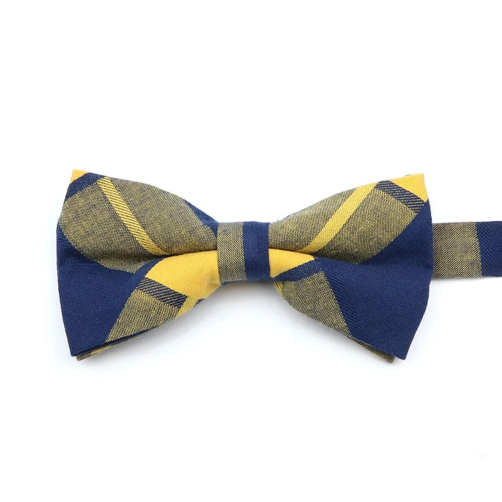 ZONFAZ Soft Cotton Striped Rainbow Bowtie