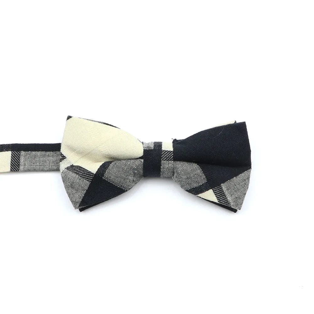 ZONFAZ Soft Cotton Striped Rainbow Bowtie