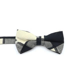 ZONFAZ Soft Cotton Striped Rainbow Bowtie