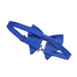 ZONFAZ Soft Micro Suede Big Bowties for Men Solid Color Wedding Party Funeral Groom Bow Ties