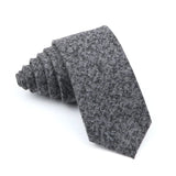 ZONFAZ Soft Wool Cotton Ties Skiny Striped Necktie