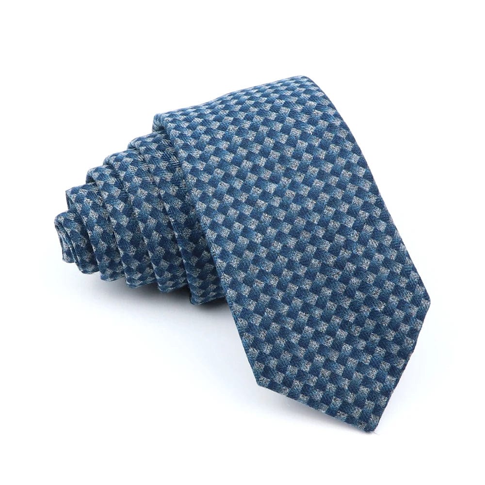 ZONFAZ Soft Wool Cotton Ties Skiny Striped Necktie