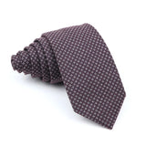 ZONFAZ Soft Wool Cotton Ties Skiny Striped Necktie