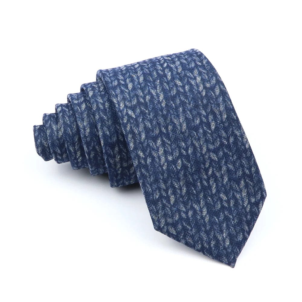 ZONFAZ Soft Wool Cotton Ties Skiny Striped Necktie