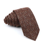 ZONFAZ Soft Wool Cotton Ties Skiny Striped Necktie