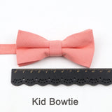 ZONFAZ Solid Candy Color Bowties For Parent - Child Lovely Design Adjustable Bow Ties