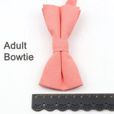 ZONFAZ Solid Candy Color Bowties For Parent - Child Lovely Design Adjustable Bow Ties