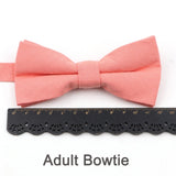 ZONFAZ Solid Candy Color Bowties For Parent - Child Lovely Design Adjustable Bow Ties