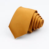 ZONFAZ Solid Color Classical Silk Ties 6cm Width