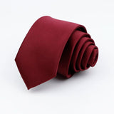 ZONFAZ Solid Color Classical Silk Ties 6cm Width