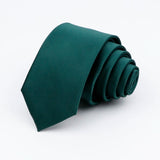 ZONFAZ Solid Color Classical Silk Ties 6cm Width