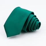 ZONFAZ Solid Color Classical Silk Ties 6cm Width