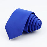 ZONFAZ Solid Color Classical Silk Ties 6cm Width