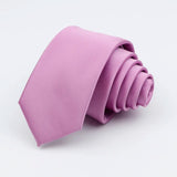 ZONFAZ Solid Color Classical Silk Ties 6cm Width