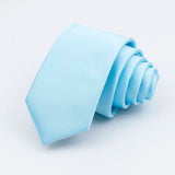 ZONFAZ Solid Color Classical Silk Ties 6cm Width