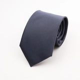 ZONFAZ Solid Color Classical Silk Ties 8cm Width