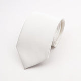 ZONFAZ Solid Color Classical Silk Ties 8cm Width